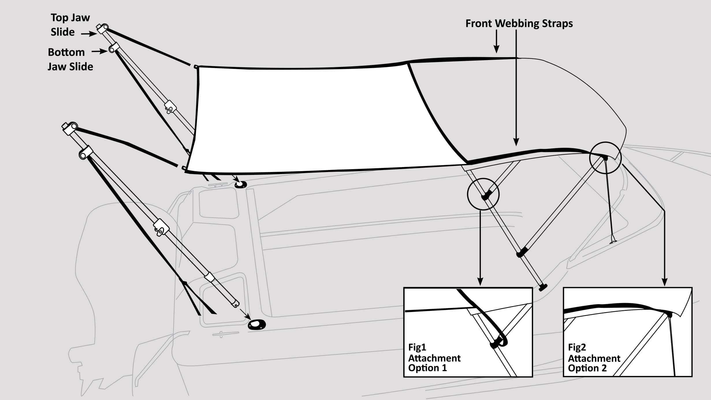 Bimini Extension Kit diagram 2